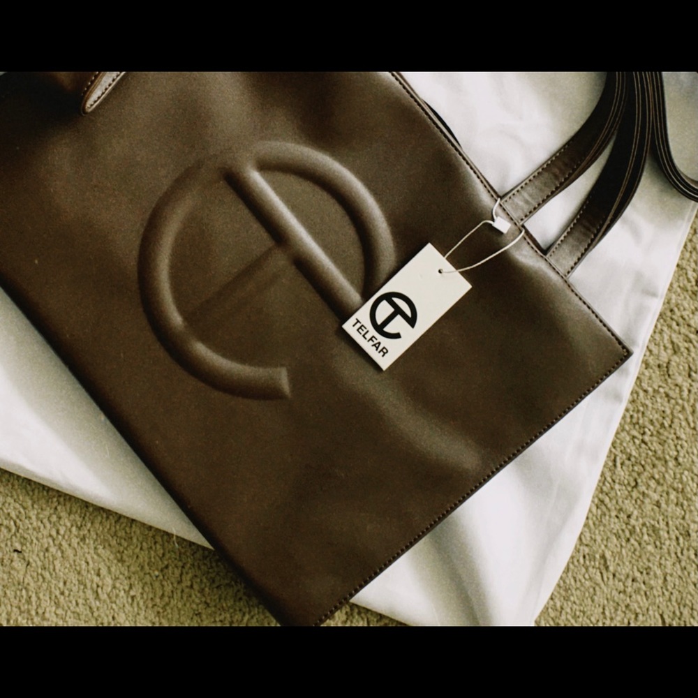 BRAND NEW Chocolate Telfar Medium size